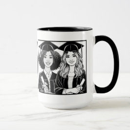 Caneca Melhores Amigos - Graduação De Dois Tons