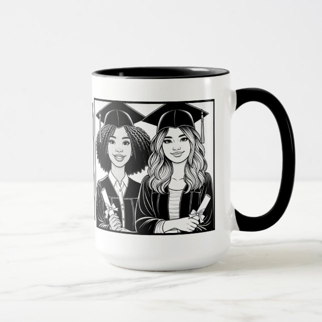 Caneca Melhores Amigos - Graduação De Dois Tons (Direita)