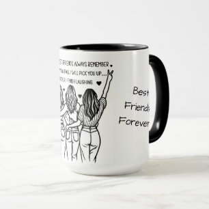Caneca Melhores Amigos Personalizados para Sempre