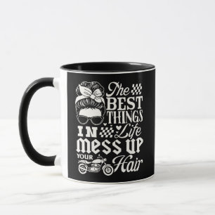 Caneca Melhores Coisas da Vida Desmancham o Seu Cabelo Mo