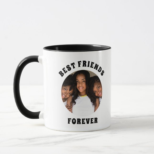 Caneca Melhores Frends para Besties BFF Foto de Amizade B (Esquerda)
