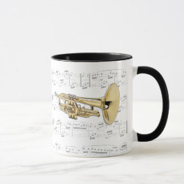 Caneca - Mellophone de marcha com partitura