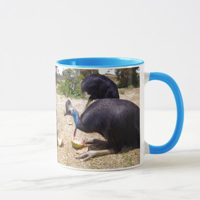 Caneca Melões De Engorda De Pássaros Cassowary, (Direita)