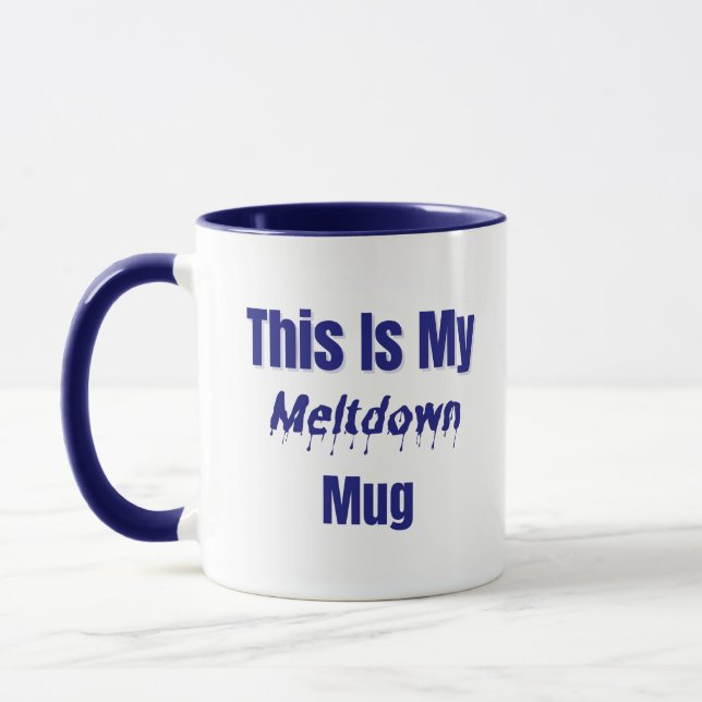 Caneca Meltdown Mug - Engraçado Burnout Gift (Esquerda)