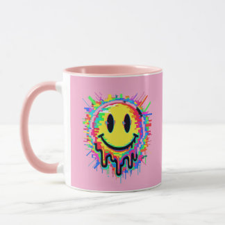 Caneca Melting Multicolor Painted Face Mug Design