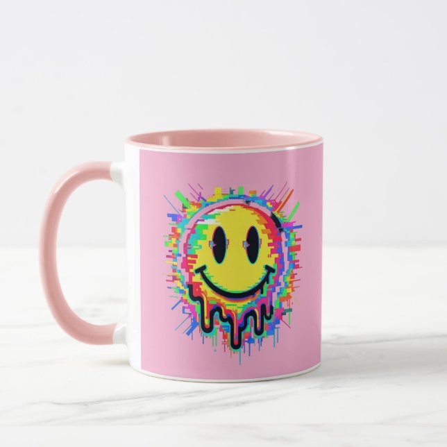 Caneca Melting Multicolor Painted Face Mug Design (Esquerda)