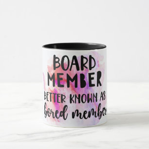 Caneca Membro Conselho/Membro Bordado Engraçado