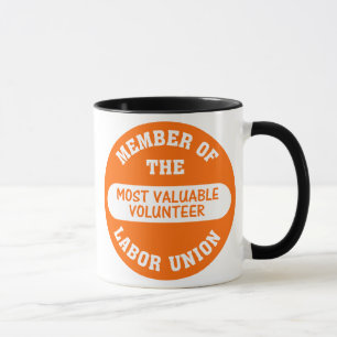 Caneca Membro da associação de trabalhadores voluntária a