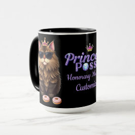 Caneca Membro da Tropa de Princesas Personalizado Preto