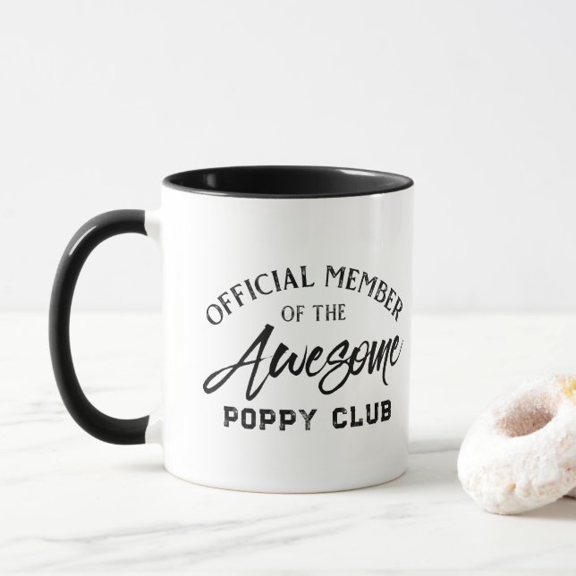 Caneca Membro Oficial Clube Papoula (Com Donut)