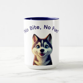 Caneca Meme Cachorro Sem Mordida Sem Diversão