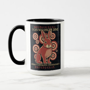 Caneca Meme Eclético de Vídeo de Jantar de Coelho Japonês