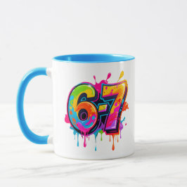Caneca Meme Tendência Adolescente Moderno 67 6-7 IYKYK