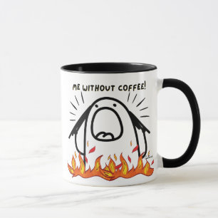 Caneca Memória Engraçada do Café: Momentos Antes e Depois