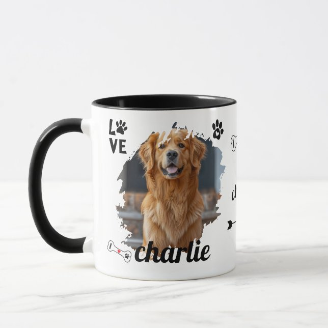 Caneca Memorial do Cachorro Personalizado | Pet Mug (Esquerda)