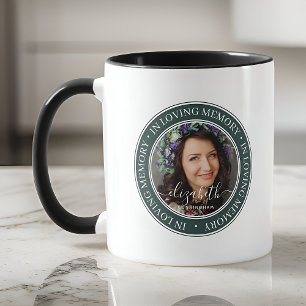 Caneca Memorial Em Amor Memória Elegante Foto Clássica