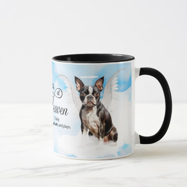 Caneca Memorial Personalizado de Pet Pet do Anjo de Bosto (Direita)