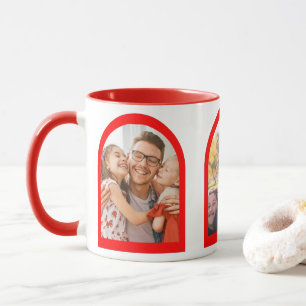 Caneca Memórias de Arco Geométrico Moderno Foto Personali