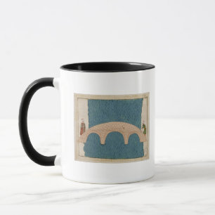 Caneca Memorie Turchesche que descreve a ponte de Galata