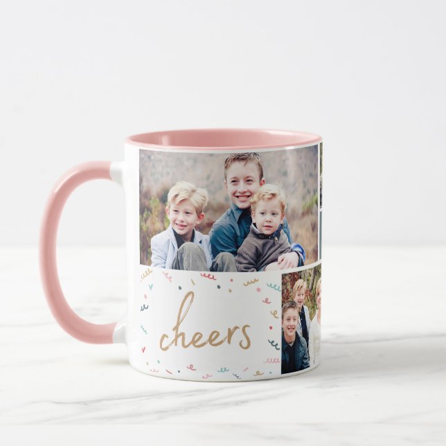 Caneca Memphis Holiday 5 Photo Mug (Esquerda)