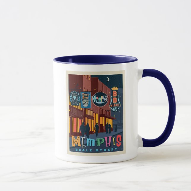 Caneca Memphis TN | Beale Street Neon (Direita)