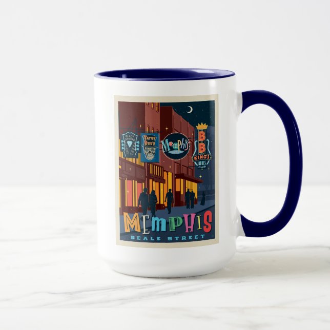Caneca Memphis TN | Beale Street Neon (Direita)