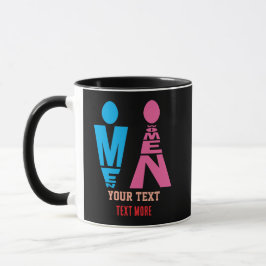 Caneca Men and Women Typography Icon Design