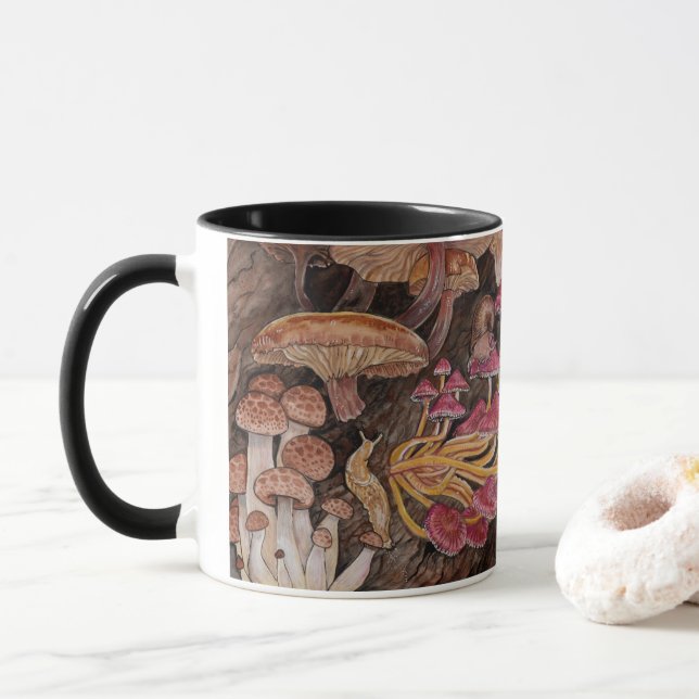 Caneca Menagerie de Cogumelos (Com Donut)