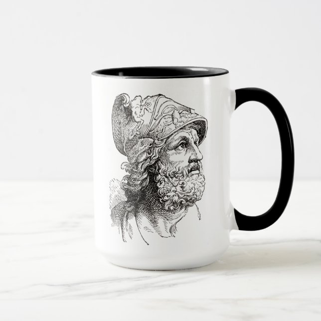 Caneca Menelaus, da história ilustrada do mundo (Direita)