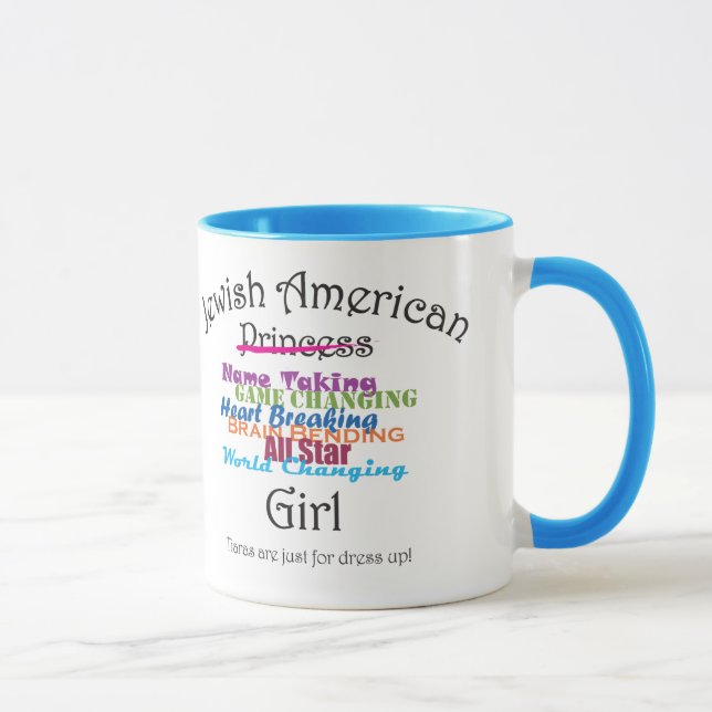 Caneca Menina americana judaica (Direita)