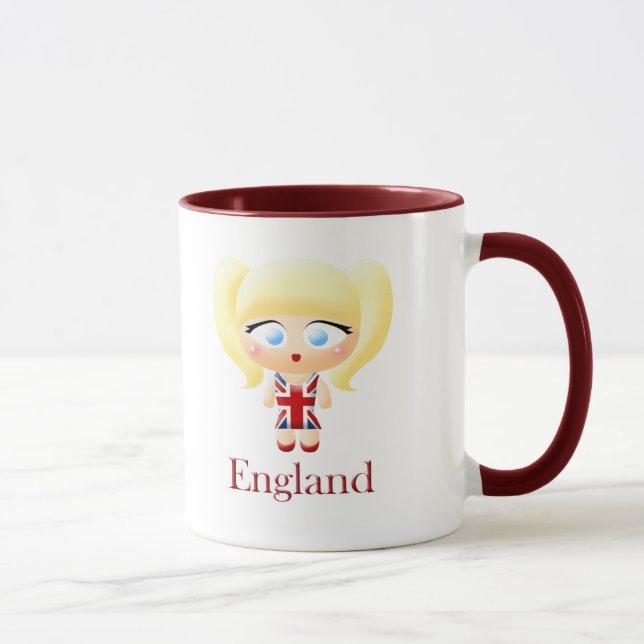 Caneca Menina britânica (Direita)