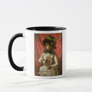 Caneca Menina com um fã