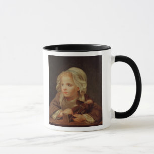 Caneca Menina com uma boneca