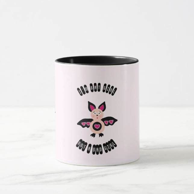 Caneca Menina de morcegos (Centro)