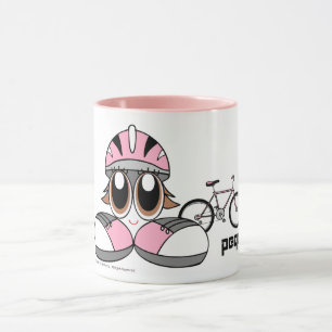 Caneca Menina do ciclista de Peqe