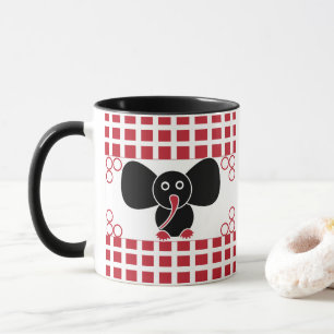 Caneca Menina Elefante Bebê Para Crianças