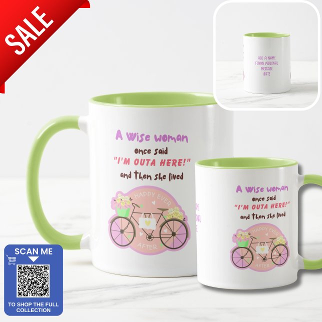 Caneca Menina Engraçada Colega de Trabalho Nova aposentad (Criador carregado)