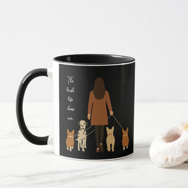Caneca Menina Mínima Elegante Walker Personalizável (Com Donut)