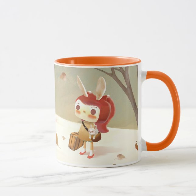 Caneca Menina perdida na floresta (Direita)