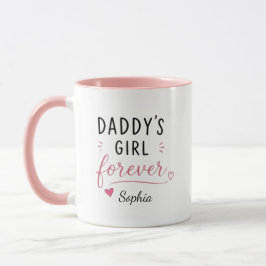 Caneca Menina Personalizada do Papai para Sempre