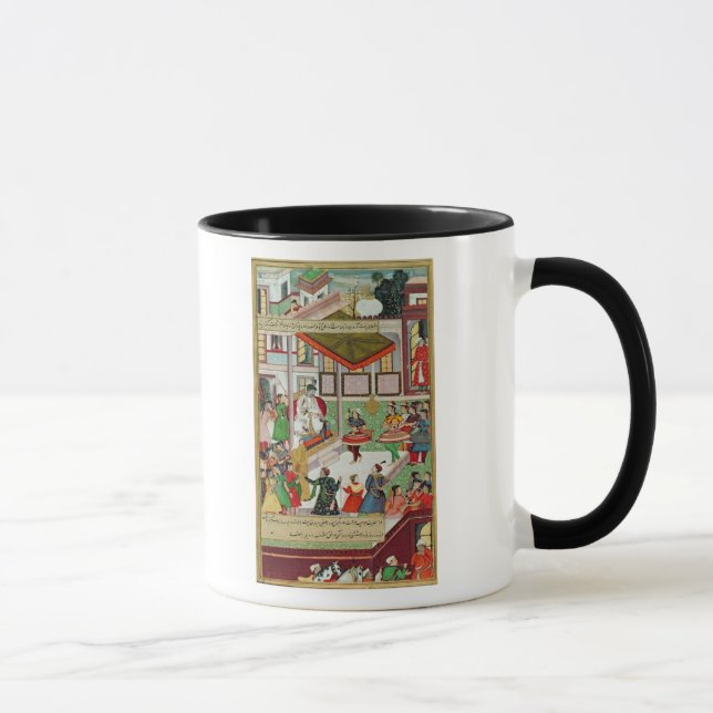 Caneca Meninas de dança tomadas o palácio de Baz Bahadur (Direita)