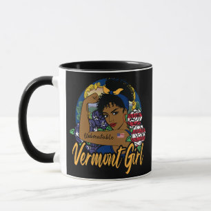 Caneca Meninas de Vermont Orgulhosas da Bandeira do Estad