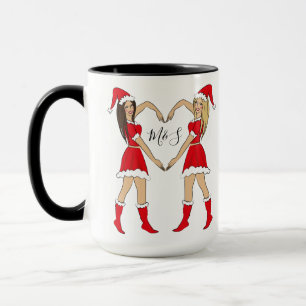 Caneca Meninas do melhor amigo Gift Blonde e Brunette