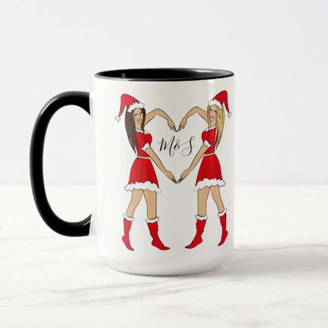 Caneca Meninas do melhor amigo Gift Blonde e Brunette (Esquerda)