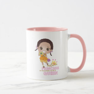 Caneca Meninas MELANINA Princesa em Treinamento para ser
