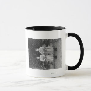 Caneca Meninas na escola particular de Istambul na Turqui