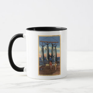 Caneca Meninas que olham o espadarte travado