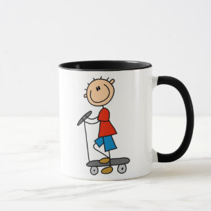 Caneca Menino da vara no patinete