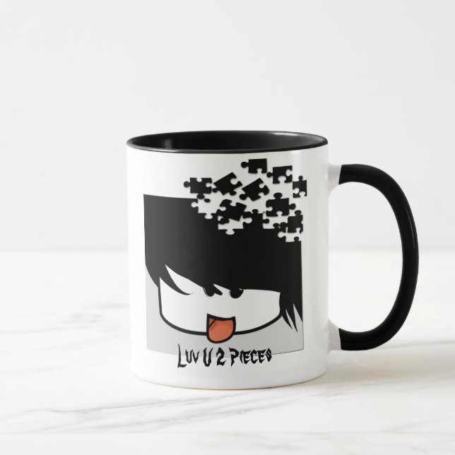 Caneca Menino de animação ultra-bonito (Direita)