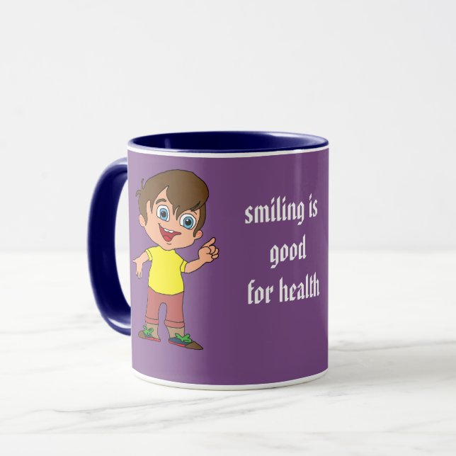 Caneca menino de sorriso (Frente Esquerda)